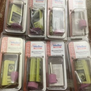 Lot of 8 Weller Vortec Mounted Point Grinding Stones fits Dremel NEW